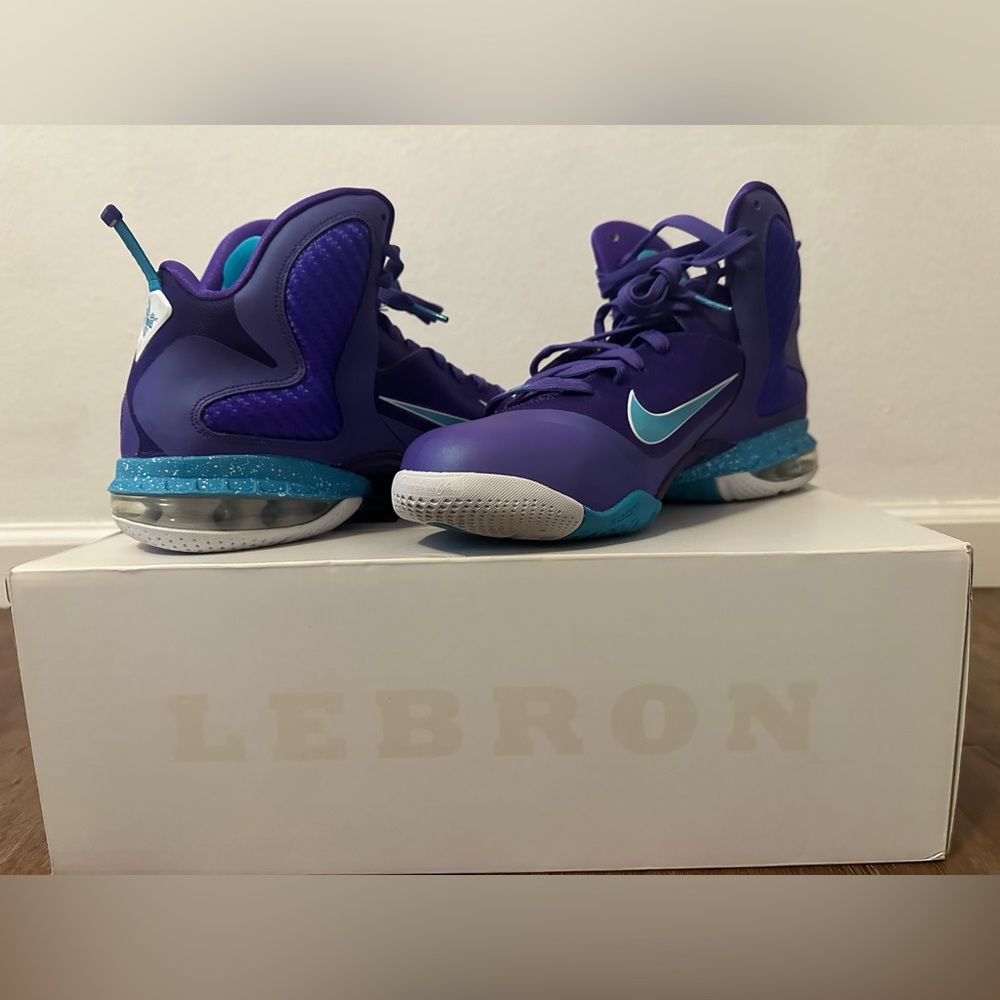 Nike Lebron 9s summit lake hornets